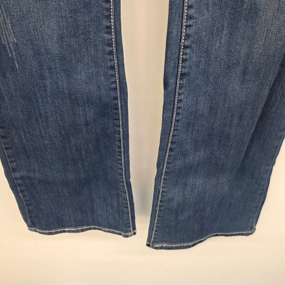 Vintage Y2K‎ L.A. Idol Dark Wash Mid Rise Bedazzled Bootcut Denim Jeans Size 13 - Picture 3 of 15
